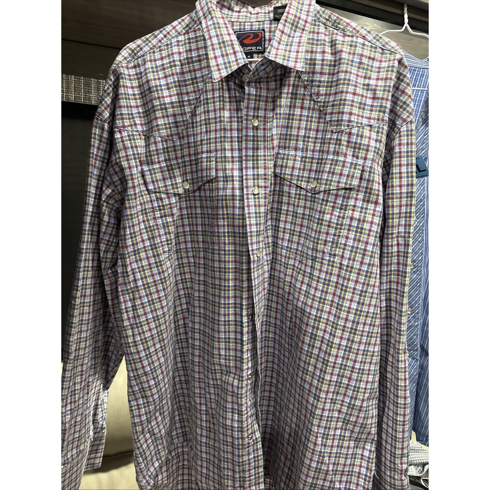Lot 5 Men's, Cowboy, Western, Wrangler, Roper,Oshkosh Pearl Snap, Shirts Resell - Picture 9 of 16
